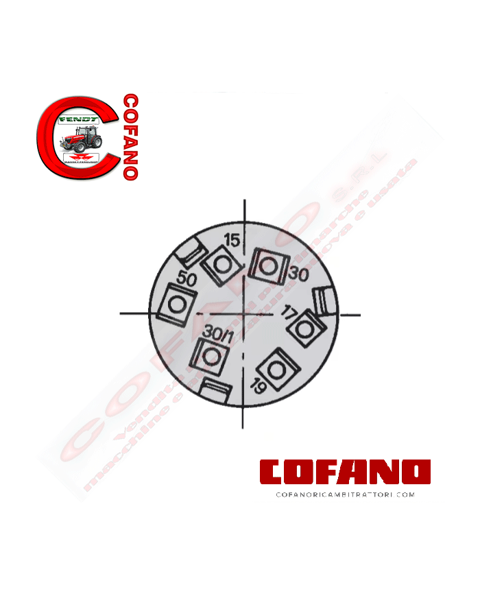 Interruttore di avviamento P-0-1-2 Cobo