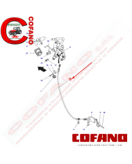 Cavo leva retromarcia 1017 mm Massey Ferguson serie 3600
